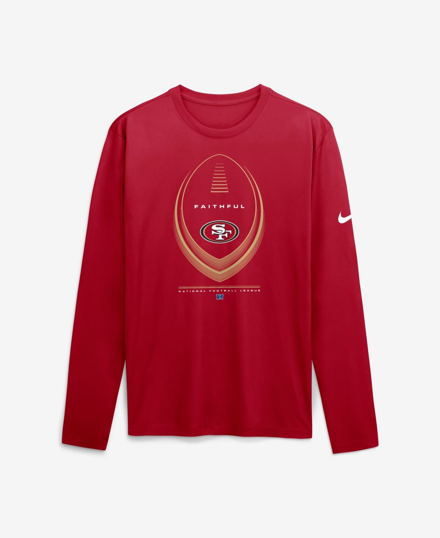 Мужская футболка Nike Scarlet San Francisco 49ers Legend Icon Dri-FIT Long-Sleeve — фото 3
