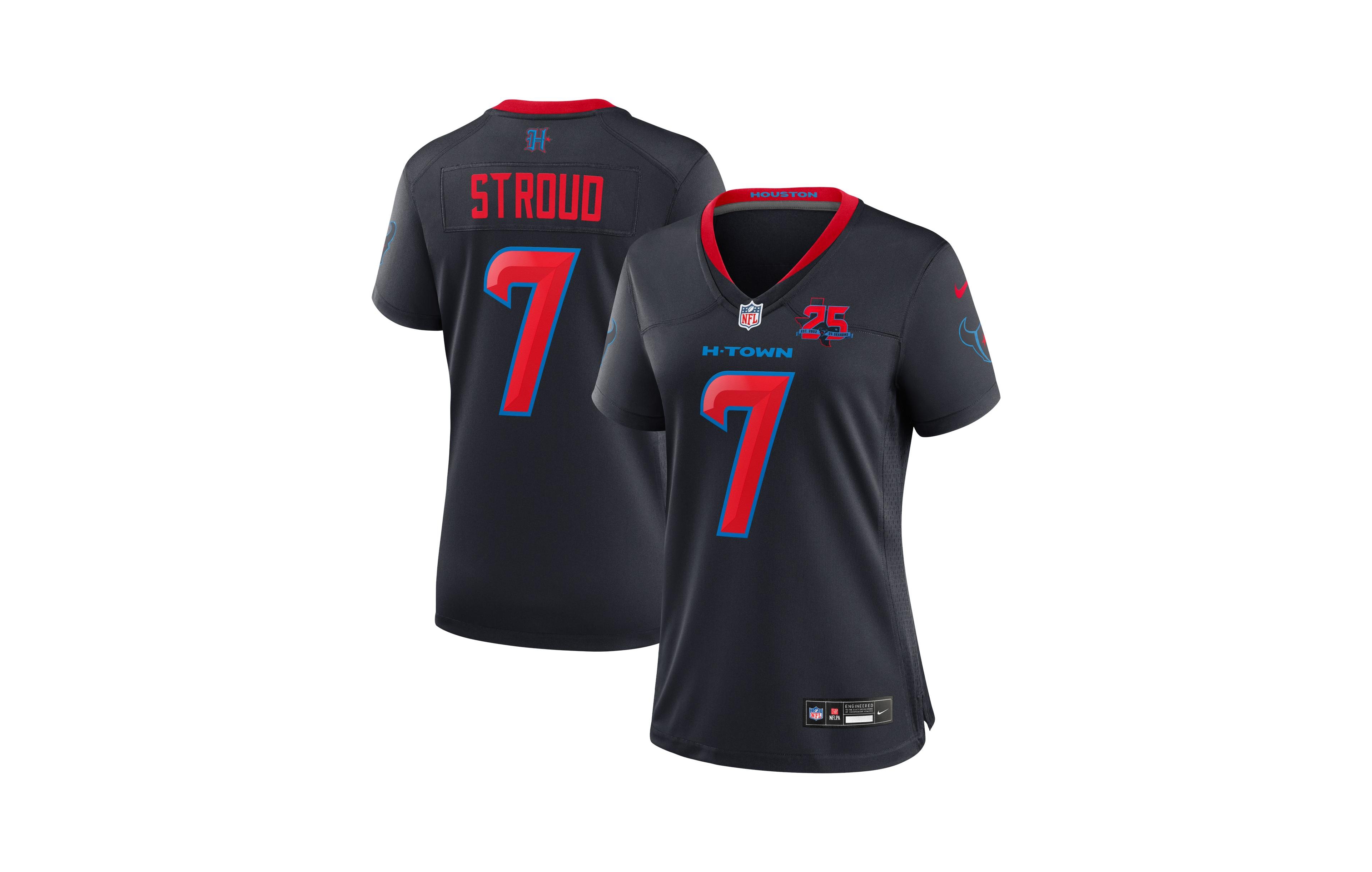 Nike Women's C.j. Stroud Navy Houston Texans Alternate 2 25th Season Game Jersey