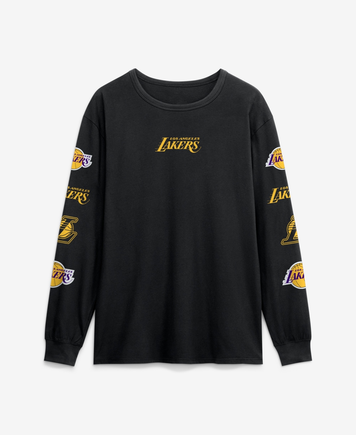 Fanatics Men's Black Los Angeles Lakers Jump Higher Legacy Long-Sleeve T-Shirt - Black