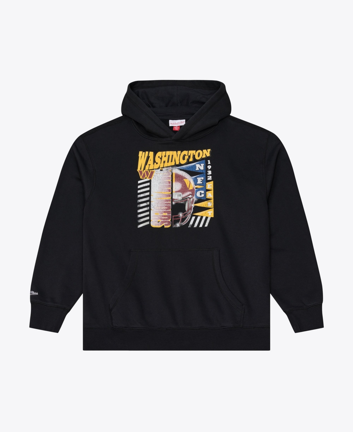 Mitchell & Ness Men's Black Washington Commanders Core Essentials Street Graphic Fleece Hoodie - Black