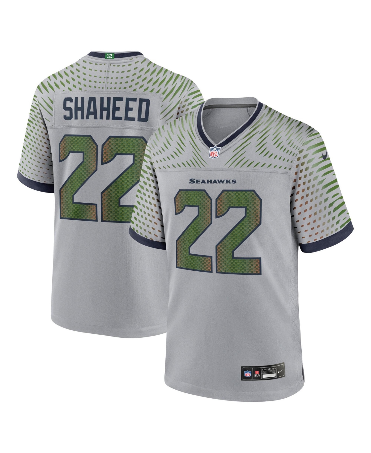 Nike Men's Rashid Shaheed Gray Seattle Seahawks Rivalries Collection Game Jersey - Gray