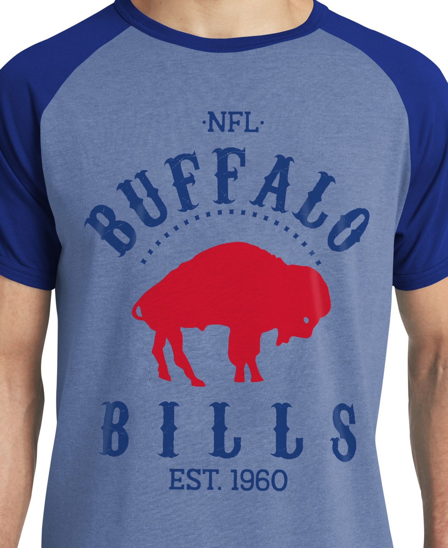 Мужская футболка Darius Rucker Collection By Fanatics Royal Buffalo Bills Raglan — фото 5