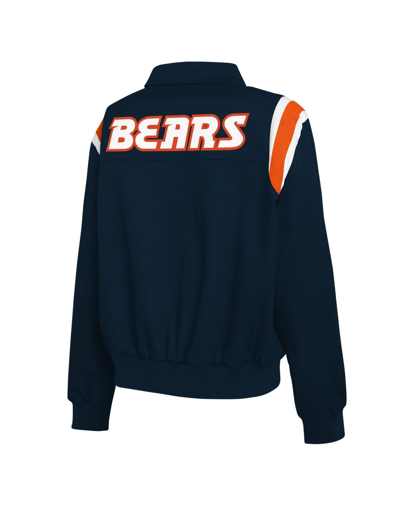 Женская куртка WEAR by Erin Andrews Navy Chicago Bears Shoulder Stripe Twill Full-Zip — фото 4