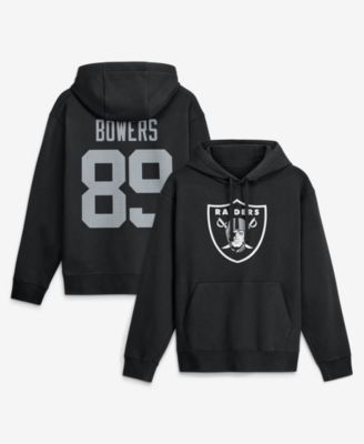 Men's Brock Bowers Black Las Vegas Raiders Name & Number Hoodie