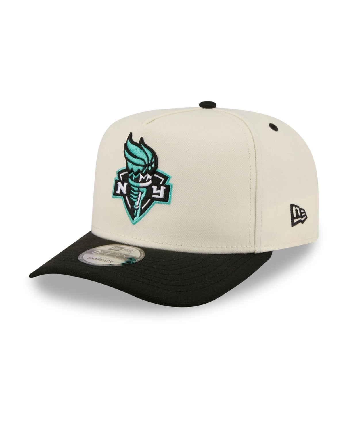New Era Men's White New York Liberty Wordmark 9FIFTY A-Frame Snapback Hat - White