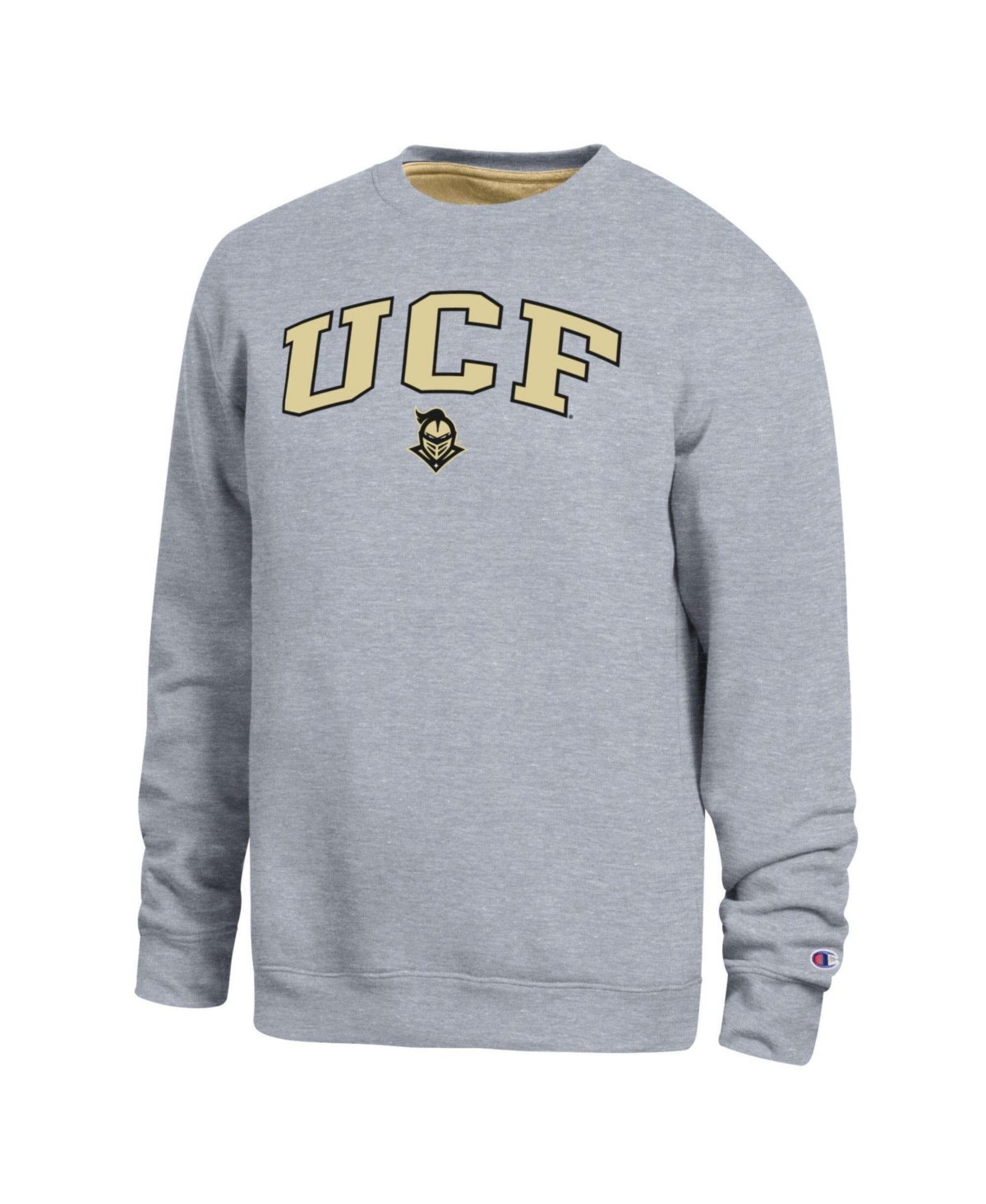 Champion Men's Heather Gray Ucf Knights Arch Sweatshirt - Heather Gray