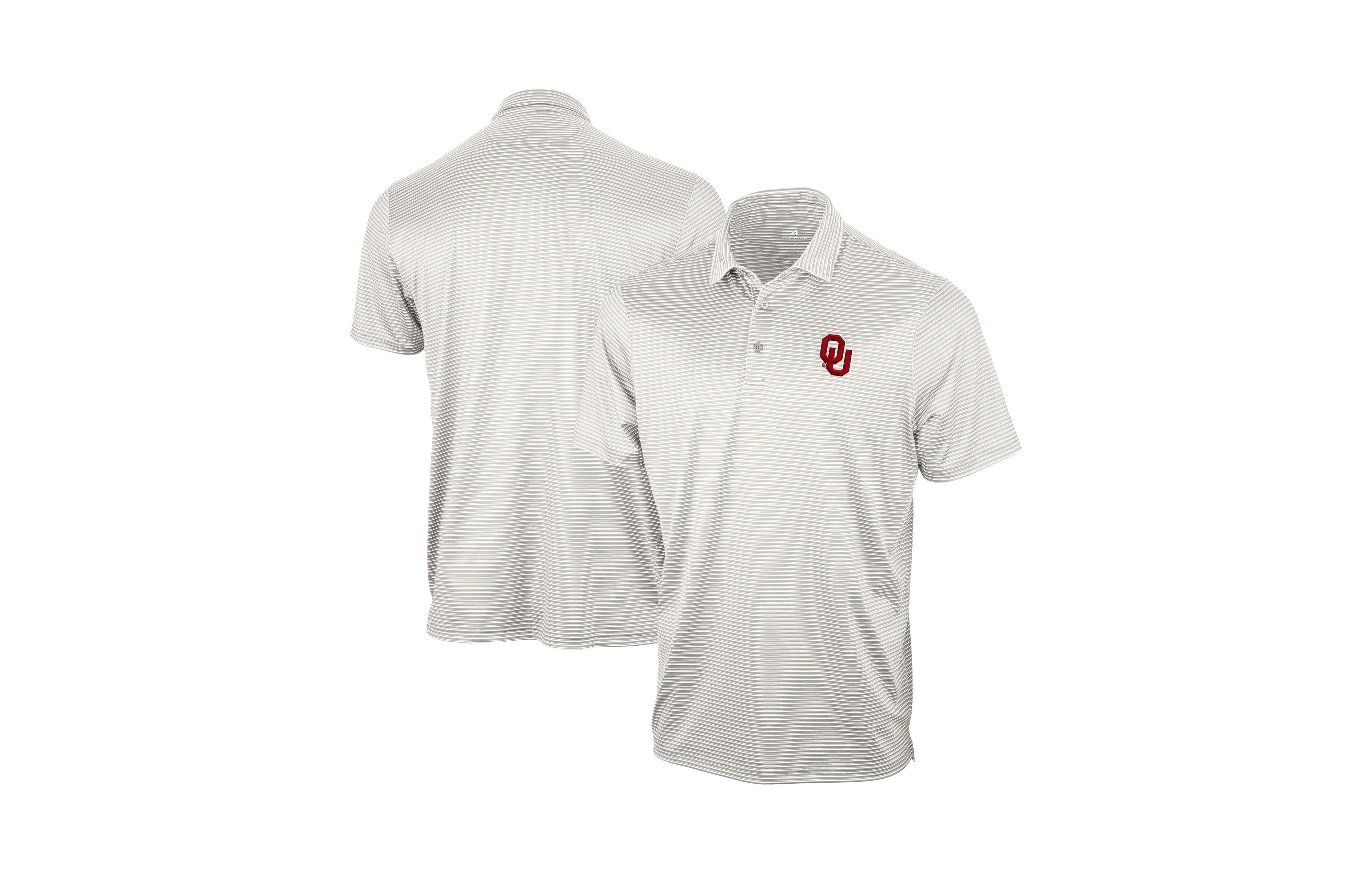 Antigua Men's Gray Oklahoma Sooners Eager Polo Shirt