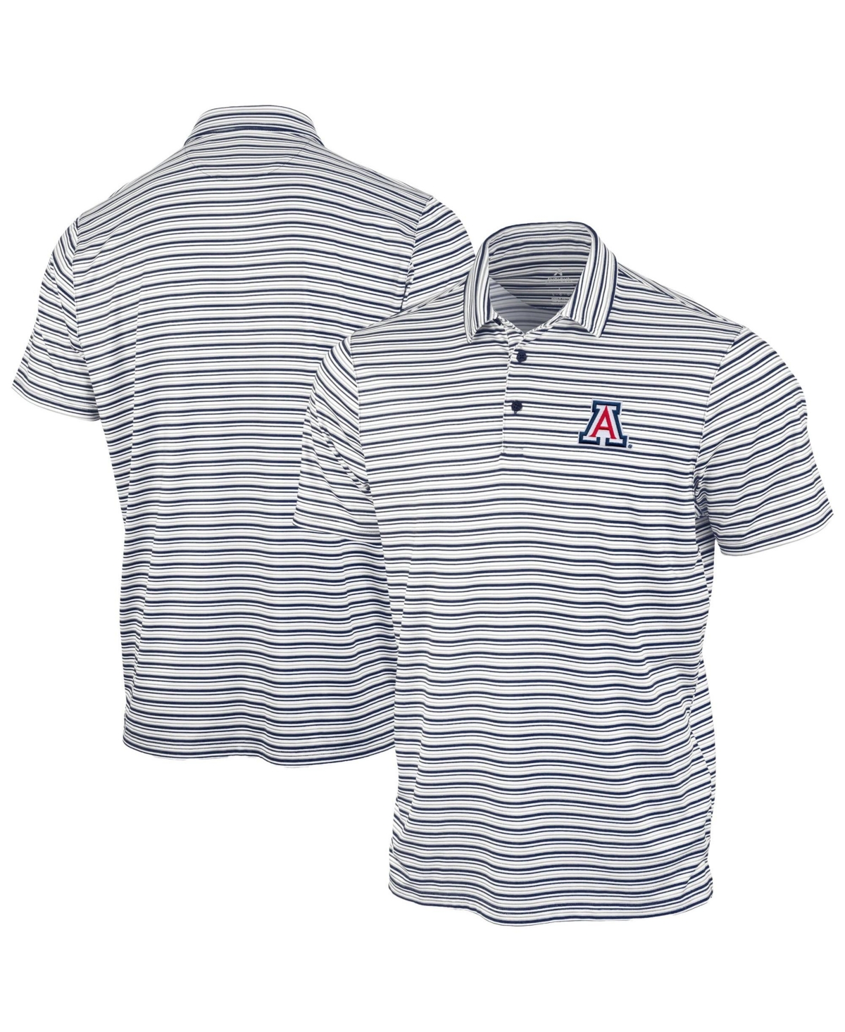 Antigua Men's Navy Arizona Wildcats Space Stripe Polo Shirt - Navy