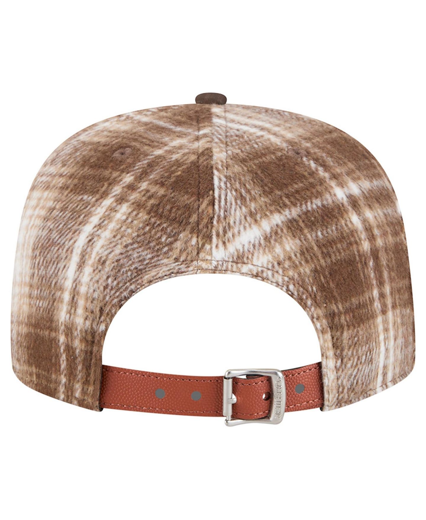 Мужская кепка New Era Brown Denver Nuggets Plaid 9FIFTY A-Frame Adjustable Hat — фото 4