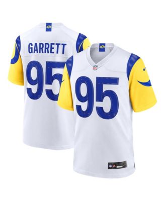 Men's Myles Garrett White Los Angeles Rams Game Jersey