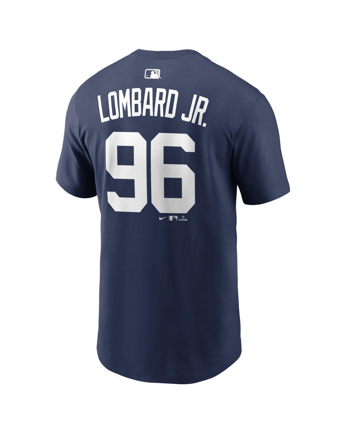 Мужская футболка Nike George Lombard Jr. Navy New York Yankees Home Name & Number — фото 5