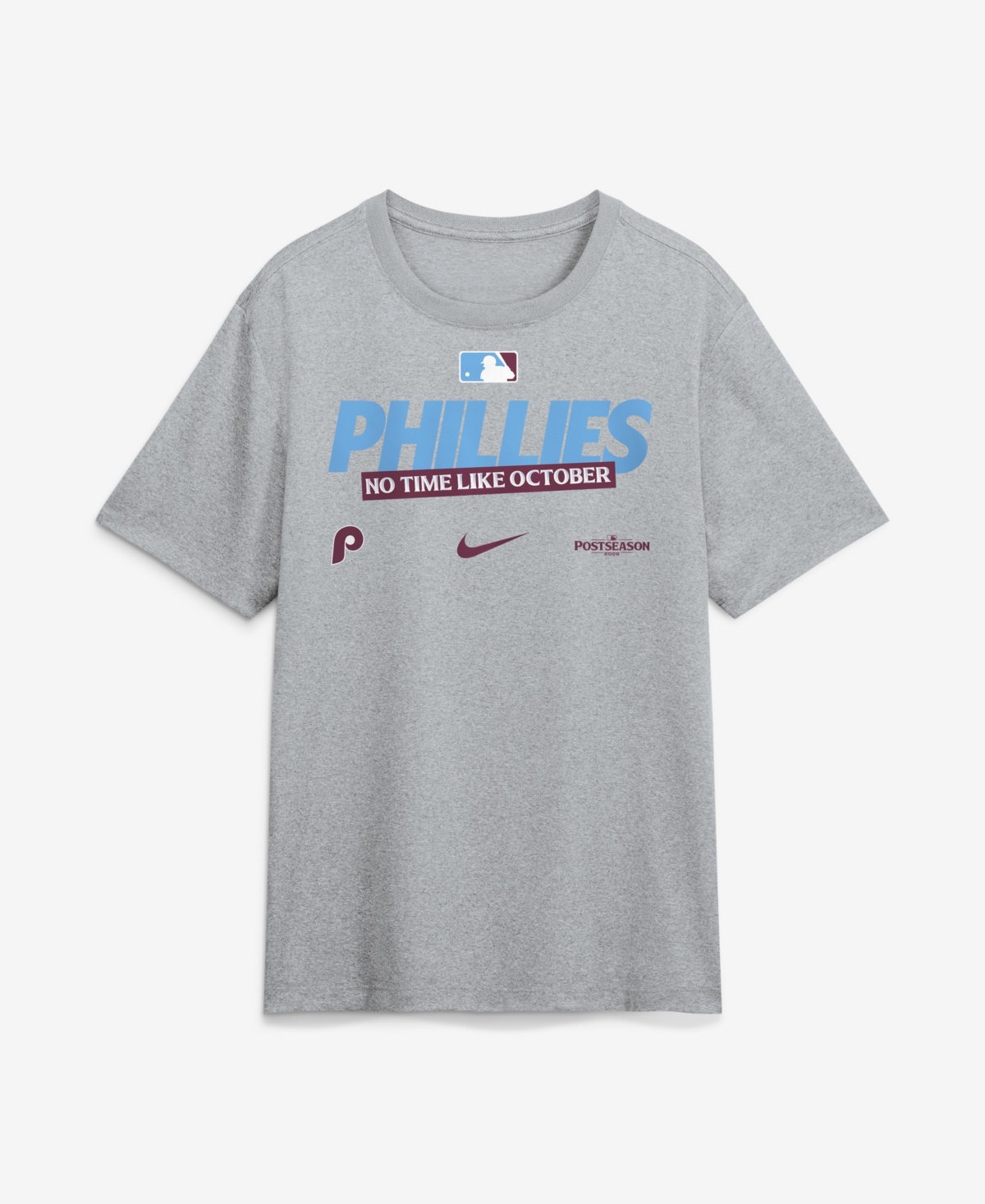 Nike Men's Heather Gray Philadelphia Phillies 2026 Mlb Postseason Authentic Collection Legend Dri-fit T-Shirt - Heather Gray