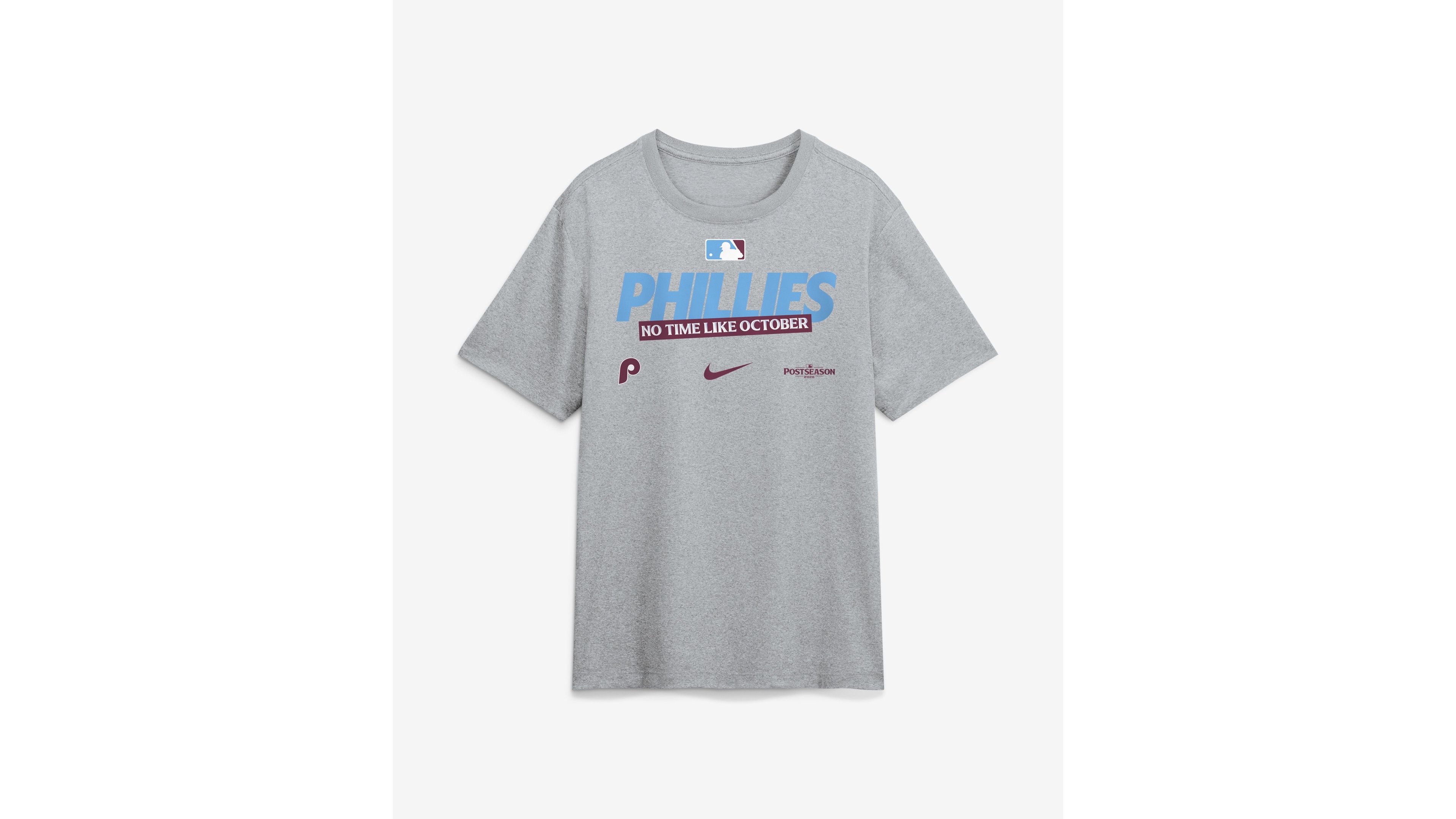 Nike Men's Heather Gray Philadelphia Phillies 2026 Mlb Postseason Authentic Collection Legend Dri-fit T-Shirt