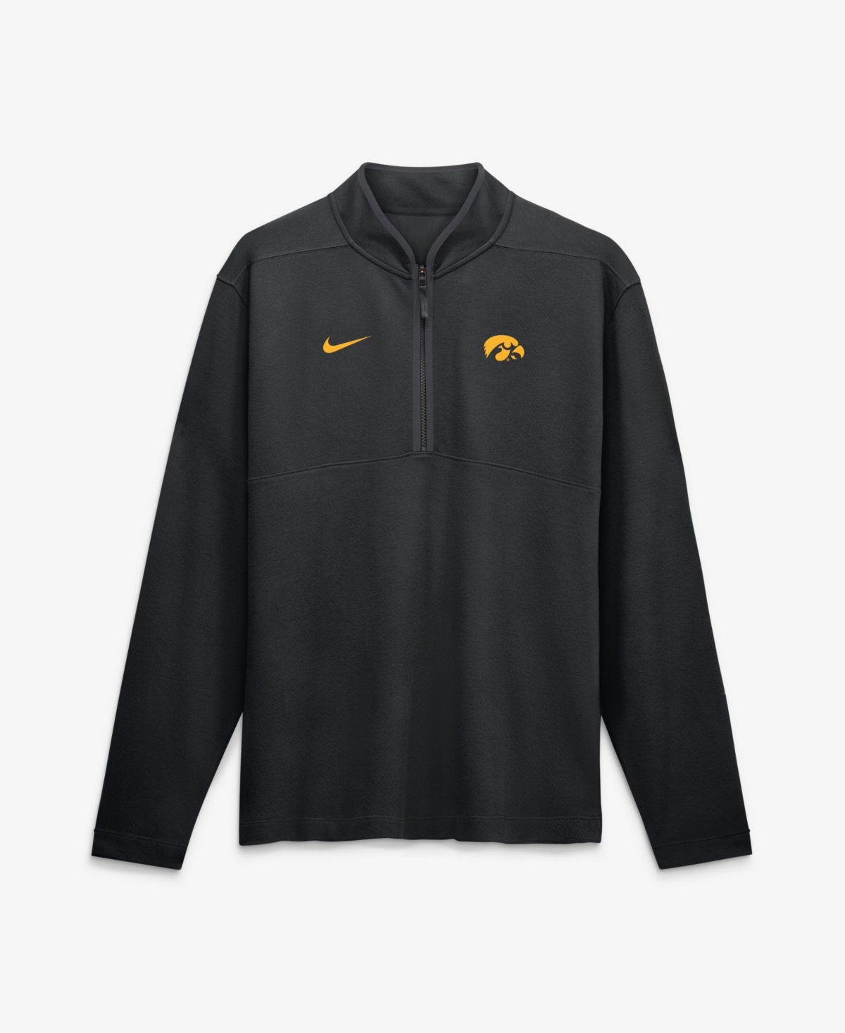 Nike Men's Black Iowa Hawkeyes Dri-fit Victory Half-Zip Pullover - Black