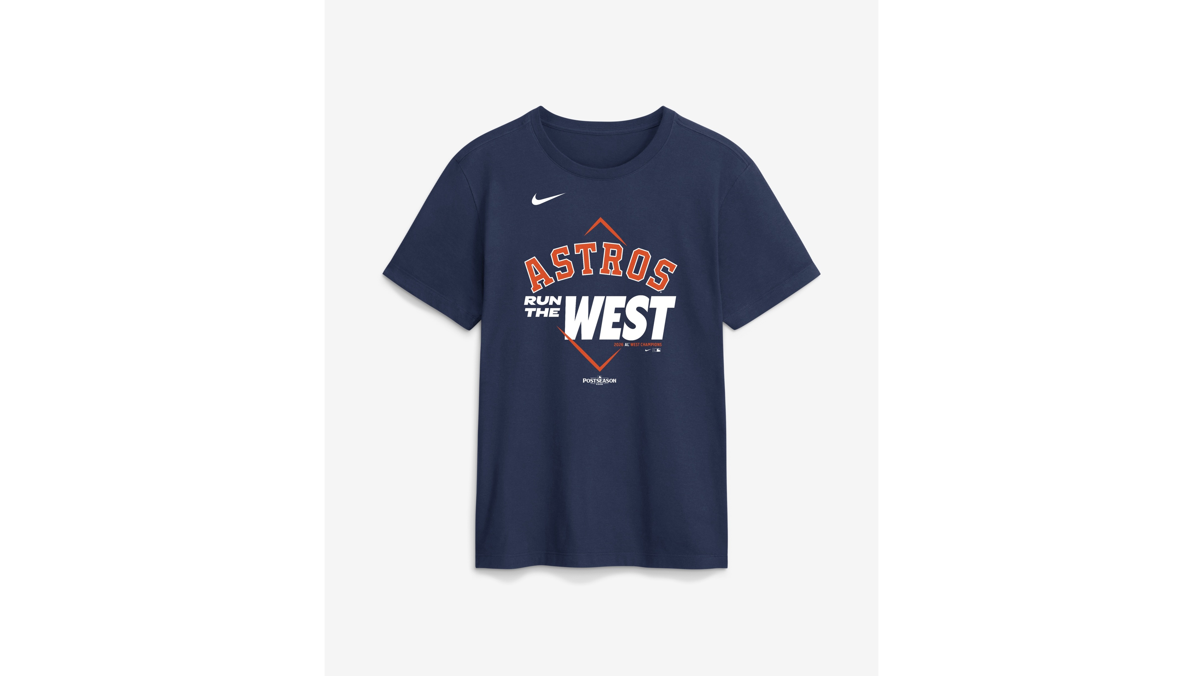 Nike Men's Navy Houston Astros 2026 Al West Division Champions T-Shirt