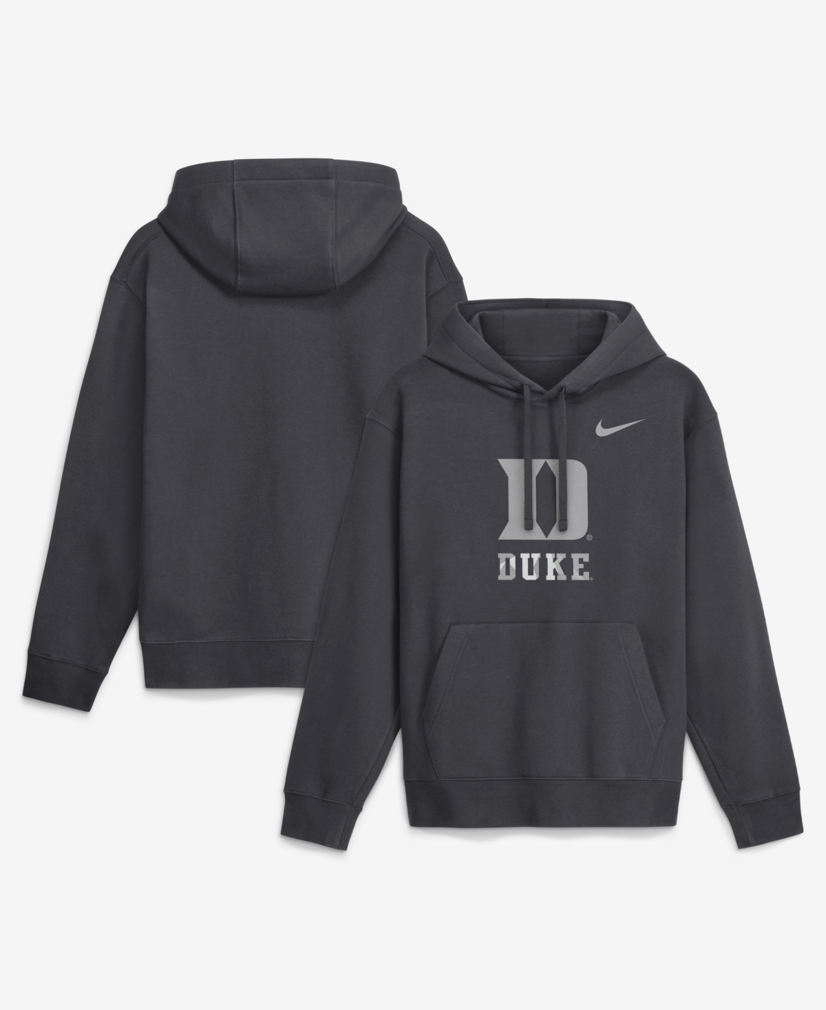 Nike Men's Anthracite Duke Blue Devils Club Fleece Hoodie - Anthracite