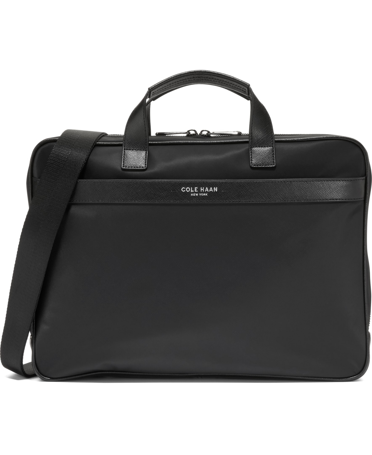 Cole Haan Men's Carson Slim Laptop Briefcase - Black