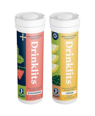 Immunity Bundle: Immune Support Tablets in 2 Flavors 2 Tubes 20 Servings