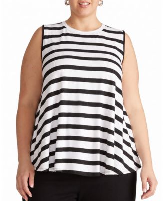 Plus Size Heatwave Divine Flared Sleeveless Tank Top