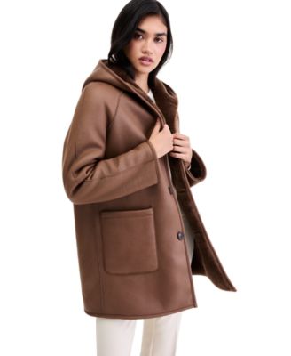 Women's Hooded Reversible Teddy Jacket, Created for Macy's