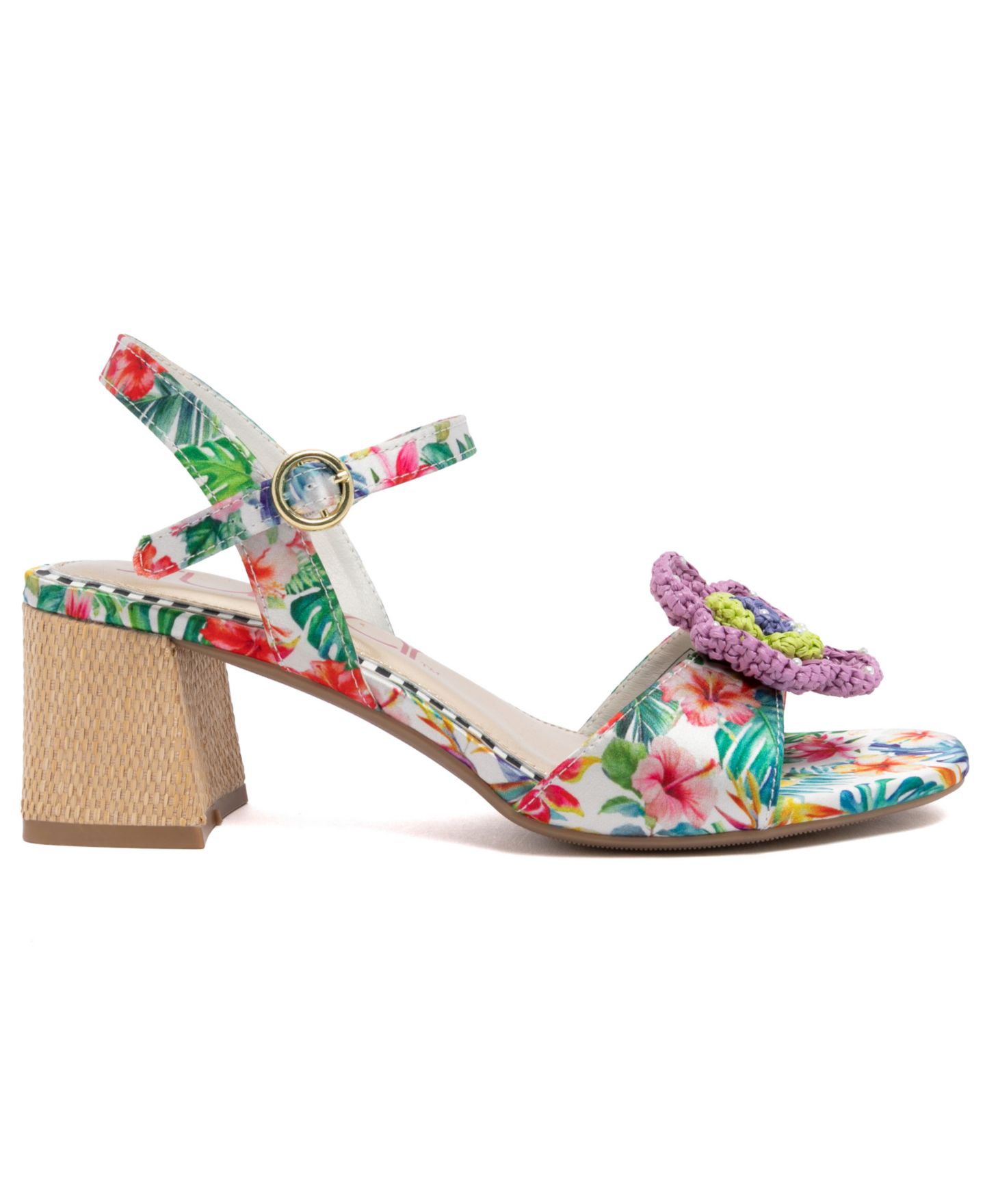 Женские сандалии Sugar Sydney Flora Embellished Ankle Strap, цвет: Tropical — фото 2