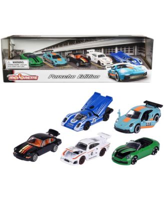 1:64 Scale Porsche Edition Die-Cast Collectible Toy Race Cars, 5-Piece Set