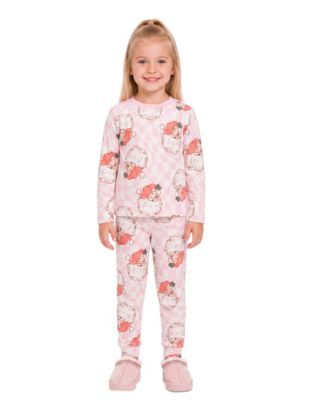 Toddler Girls' 2T-4T Ballet and Bows Print Pajama, 2-Piece Set