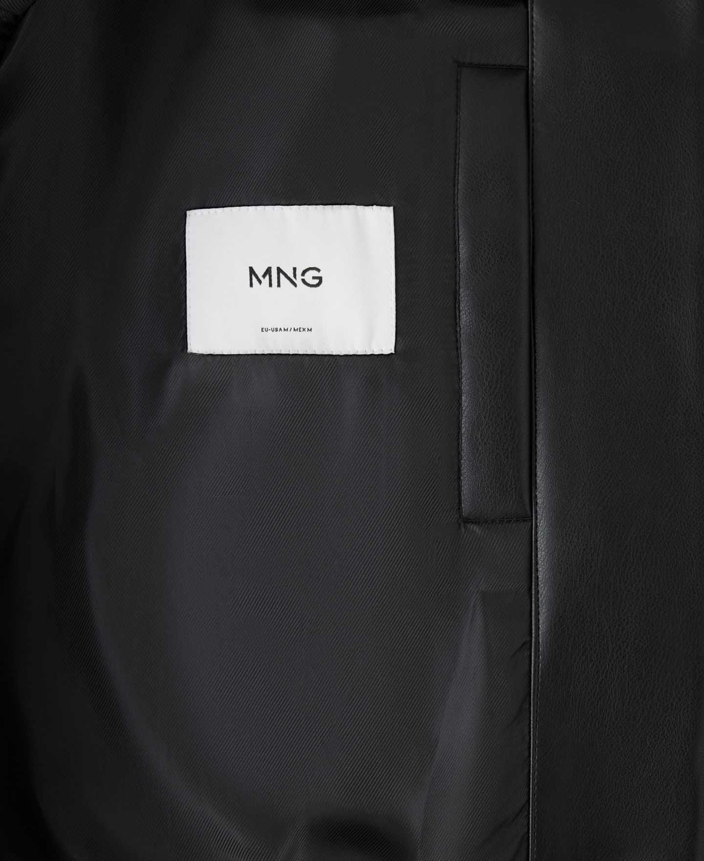 Мужская куртка Mango Julio Slim-Fit Bomber, цвет: Чёрный — фото 8
