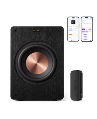 SUB-10 10" Powered Subwoofer with Wireless Subwoofer Adapter, 550W, 20Hz Low Frequency, Class-D, App Control, XLR/RCA/Speaker-Level In/Out