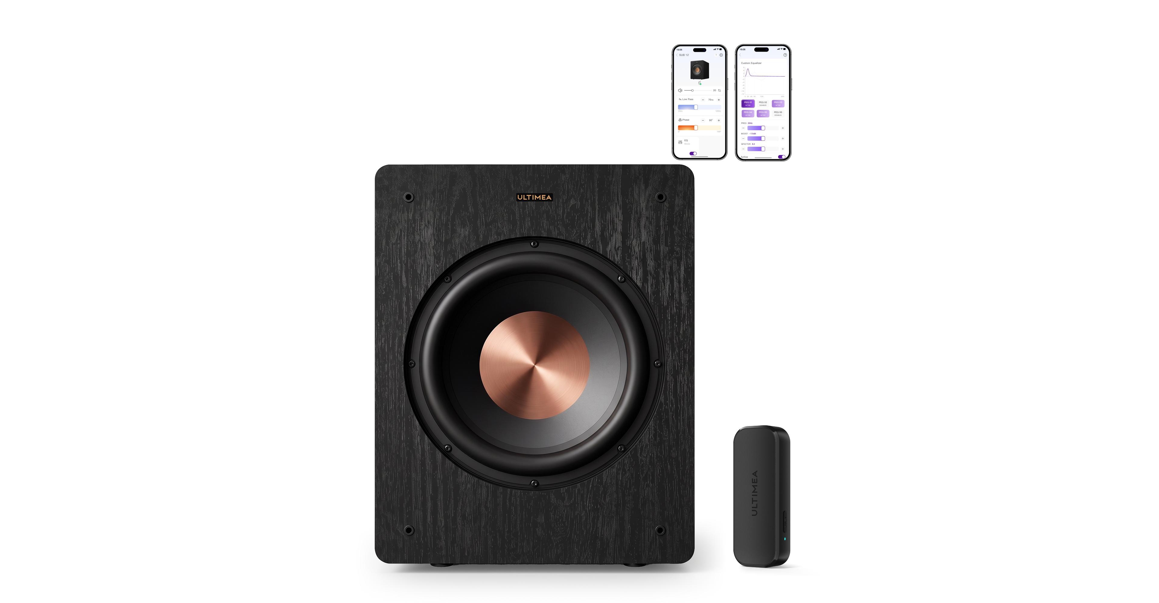 Ultimea Bs-3 3-Way Powered Bookshelf Speakers, 70W Rms with 5.25" Woofer, Hdmi Arc, Bluetooth 6.0, Auracast, App Control, BassMX, Natural wood color