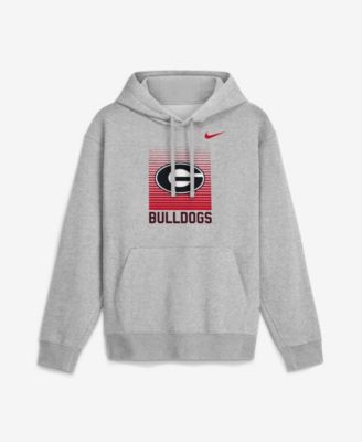 Men's Heather Gray Georgia Bulldogs Primetime Gradient Square Club Hoodie