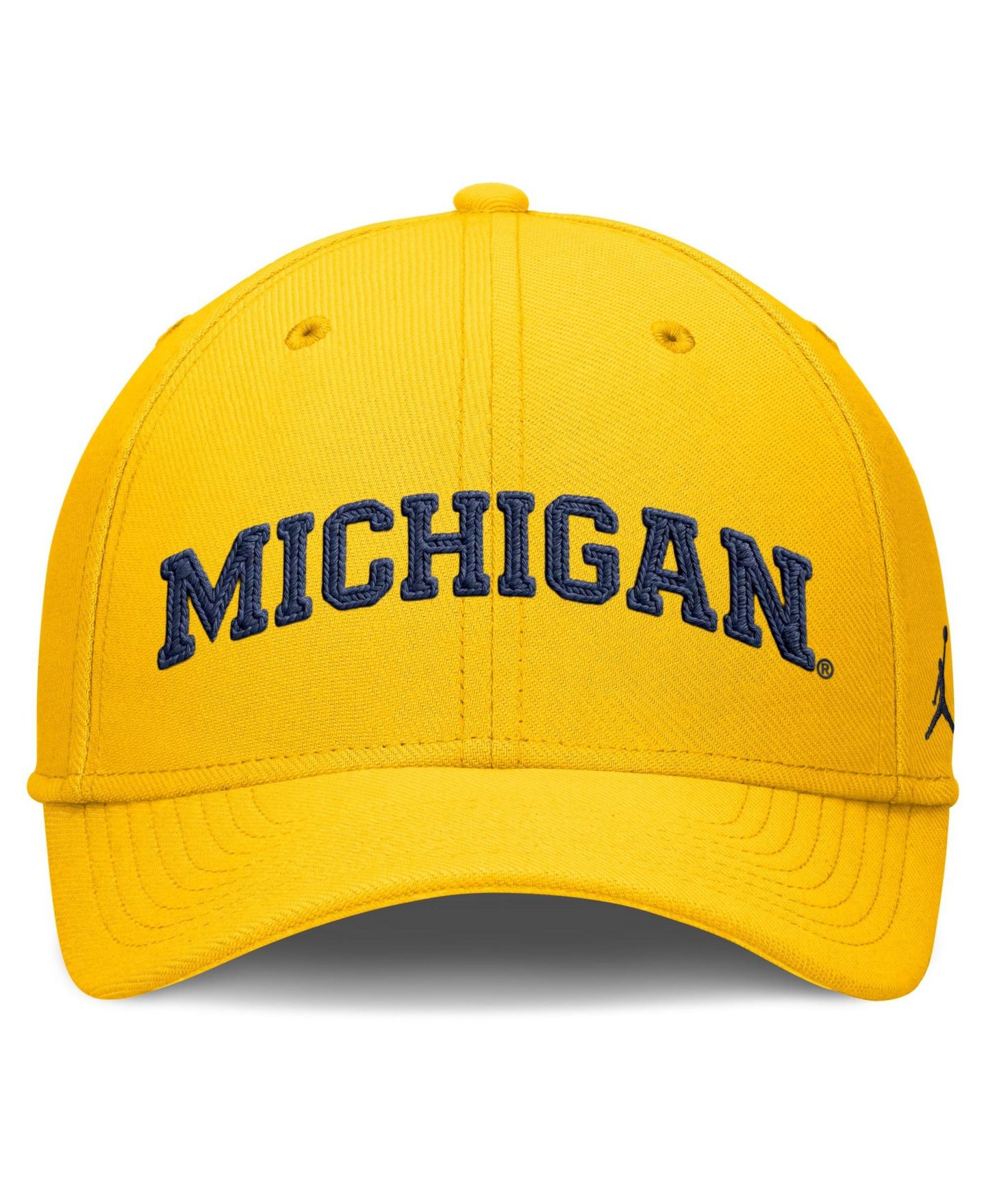 Мужской головной убор Jordan Maize Michigan Wolverines Letter Rise Swoosh Flex Dri-FIT Hat — фото 2