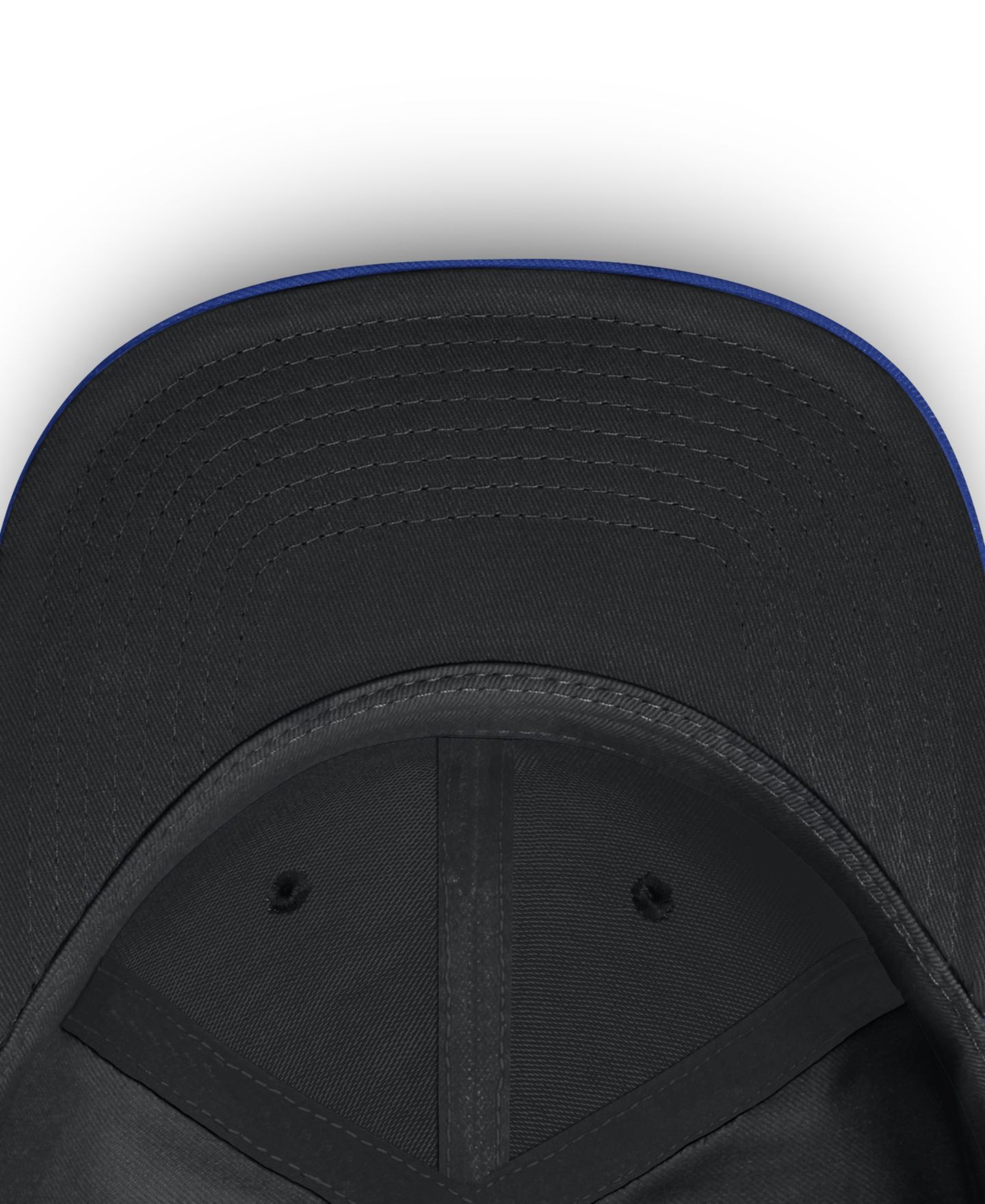 Мужская кепка Nike Black Duke Blue Devils Dri-FIT Primetime Script Fitted Hat — фото 4