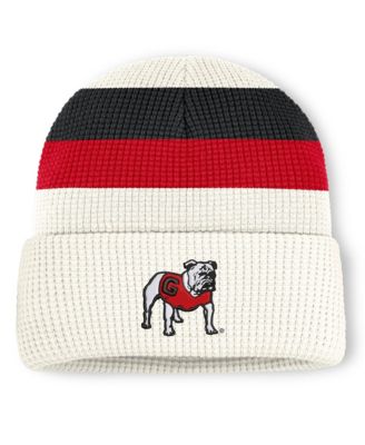 Men's and Women's White Georgia Bulldogs Legacy Letter Cuffed Knit Hat