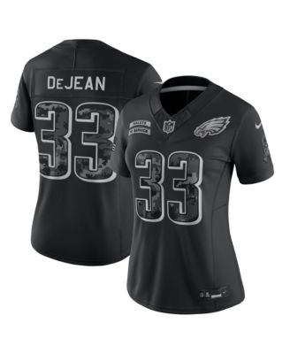 Women's Cooper DeJean Black Philadelphia Eagles 2026 Salute to Service Stitched Limited Jersey