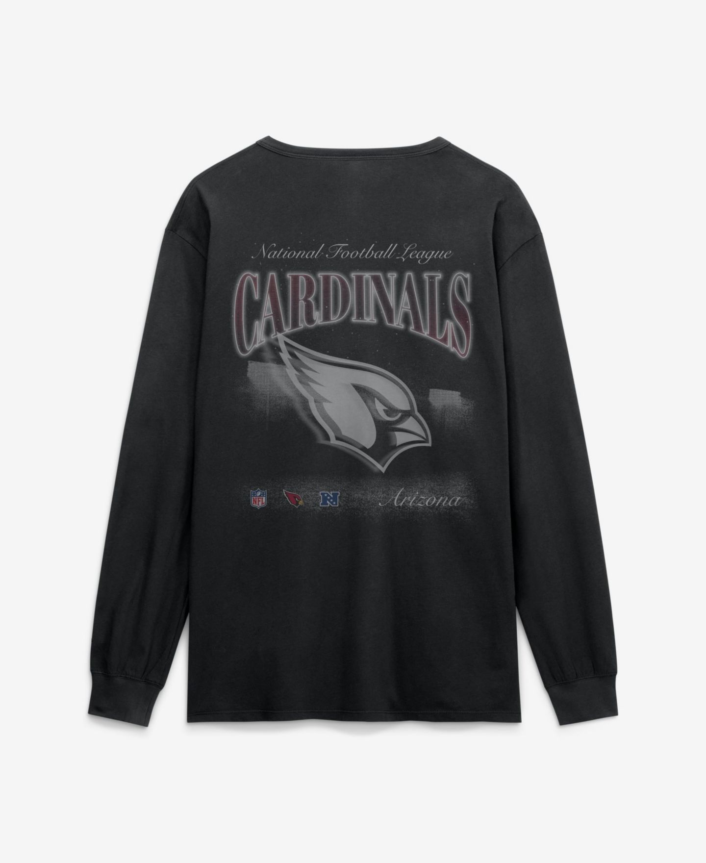 Мужская футболка Fanatics Black Arizona Cardinals Midnight Falls Long-Sleeve — фото 3