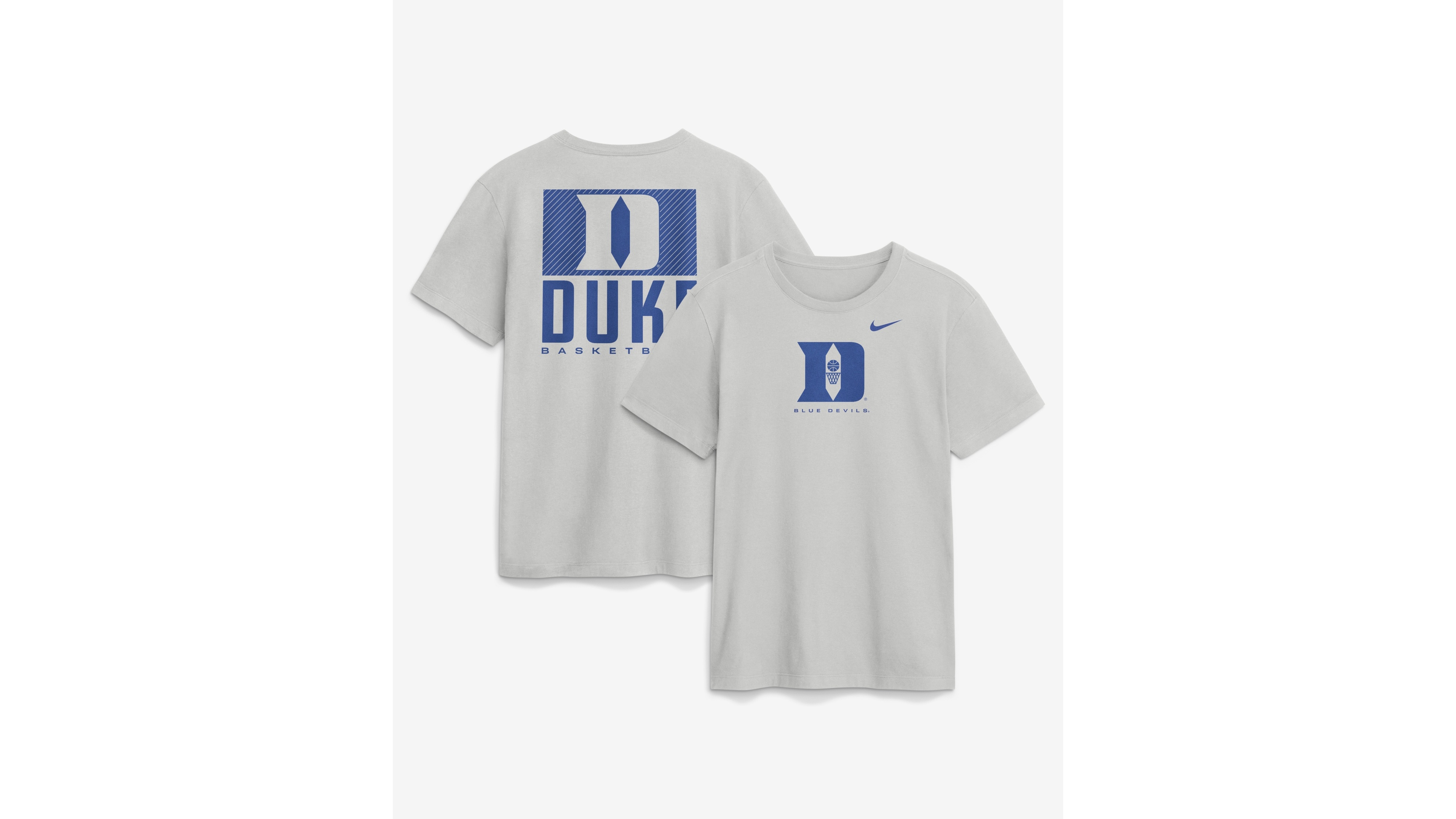 Nike Men's Gray Duke Blue Devils Courtside Dri-fit T-Shirt
