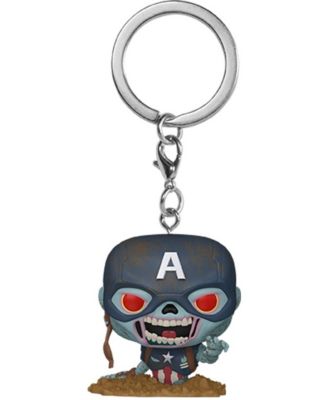 Pop! Zombie Captain America Keychain, Ages 6+