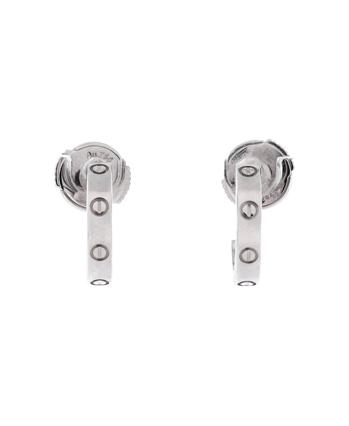 Pre-Owned Cartier Love Hoop Earrings - 18k white gold