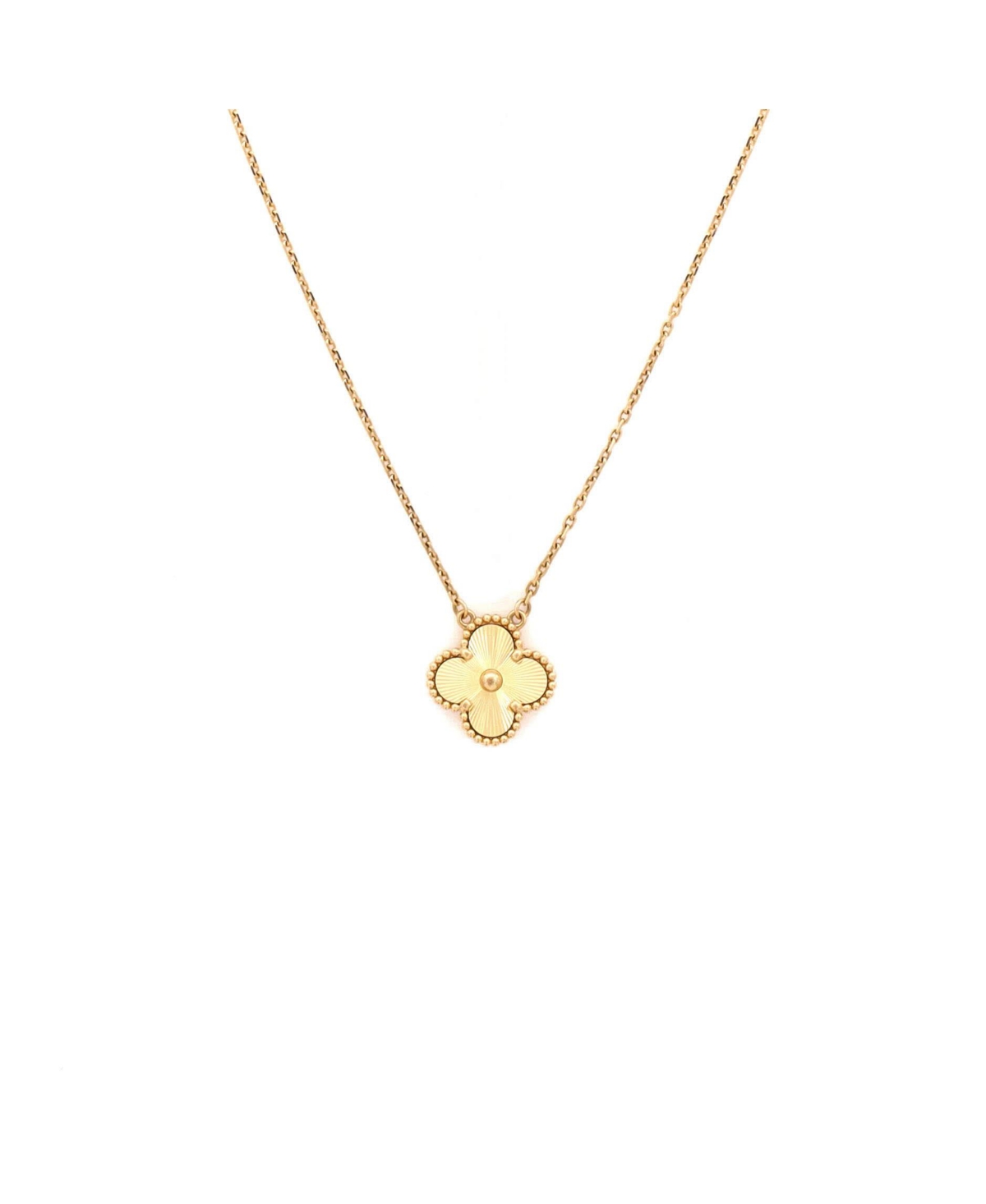 Pre-Owned Van Cleef and Arpels Vintage Alhambra Pendant Necklace - 18k yellow gold