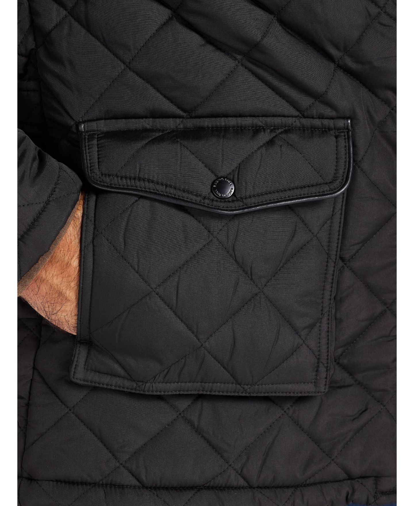 Мужская куртка Raging Bull Quilted Relaxed-Fit, цвет: Чёрный — фото 7