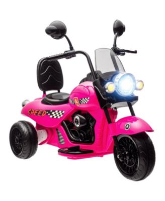 6V 3-Wheel Kids Electric Motorcycle with Headlights and Music, 55 lb. Capacity, Ages 1-3