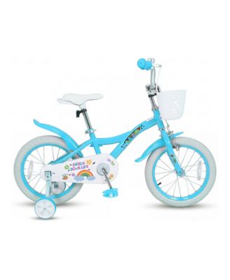 Spring Party 16-inch Kids' Bike with Training Wheels and Basket, Ages 4-7