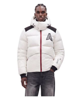 Men's Thorens Front Zipper Mock Neck Puffer Jacket