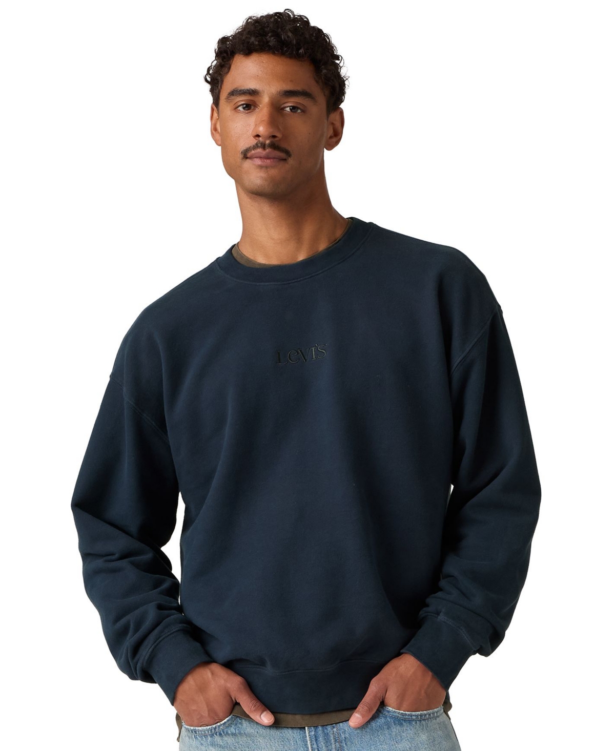 Levi's Men's Sunset Graphic Crewneck Sweatshirt - Navy