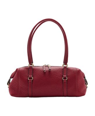 Lottab Faux Leather Metallic Details Shoulder Bag