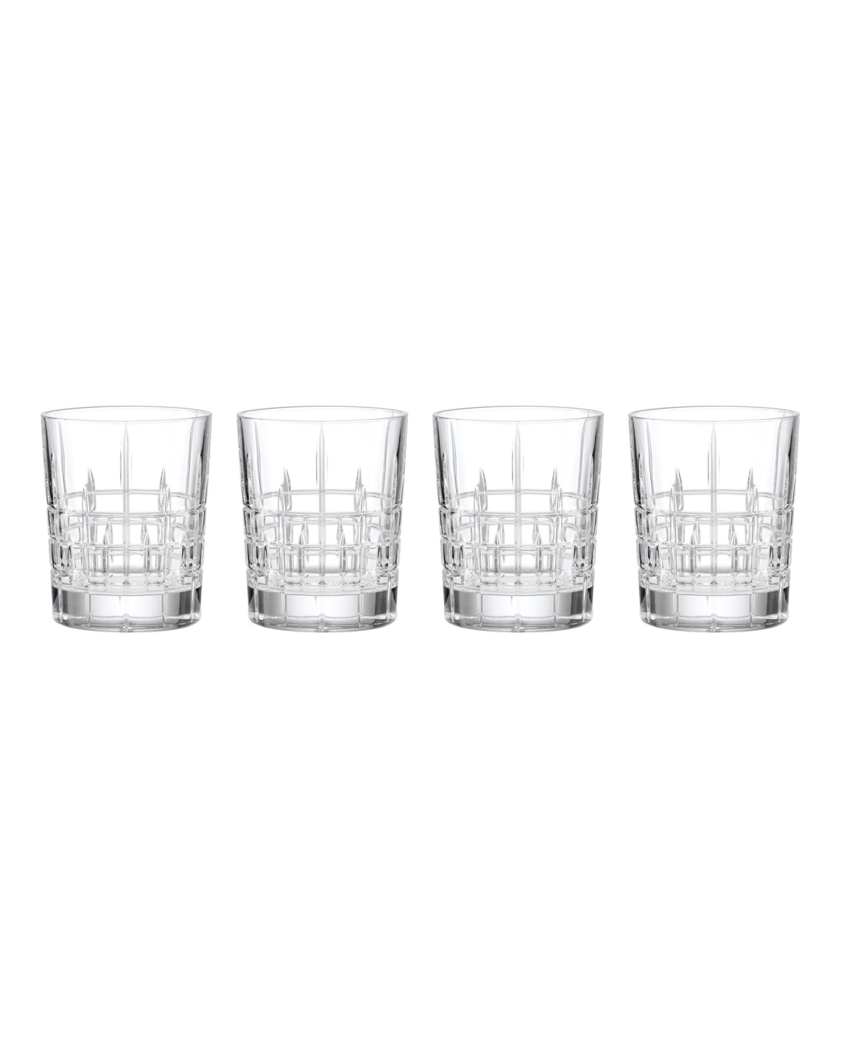 Reed & Barton Deklan Double Old-Fashioned Glasses, 4-Piece Set - Clear