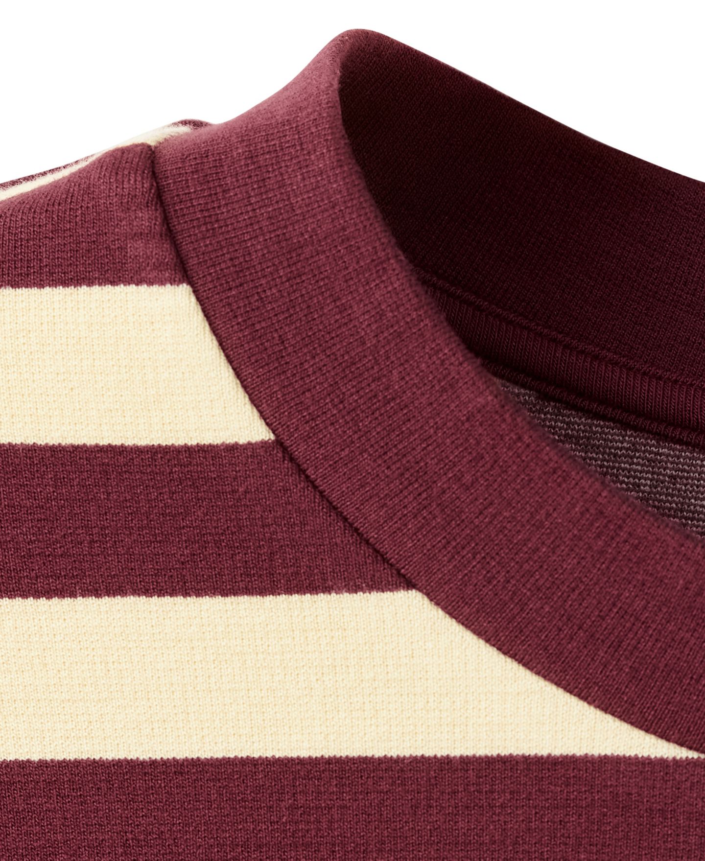 Женская футболка Mango Striped Short-Sleeved, цвет: Тёмно-бордовый — фото 4