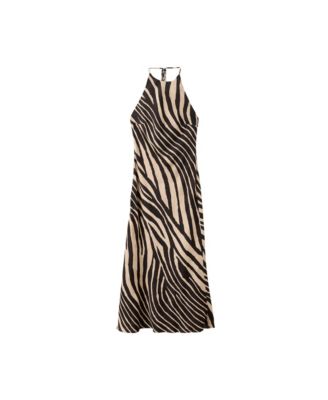Women's NINA Animal Print Halter Midi Dress