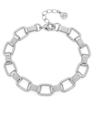 High Polished Link Chain Bracelet in 18K Gold Plated Brass